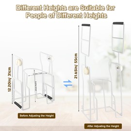 Upgraded Compression Sock Aid Device with Extended Handle, Compression Sock Donner Helper with Adjustable Angle, Suitable for Seniors & Cannot Bend & Arthritis & Recovering from Surgery