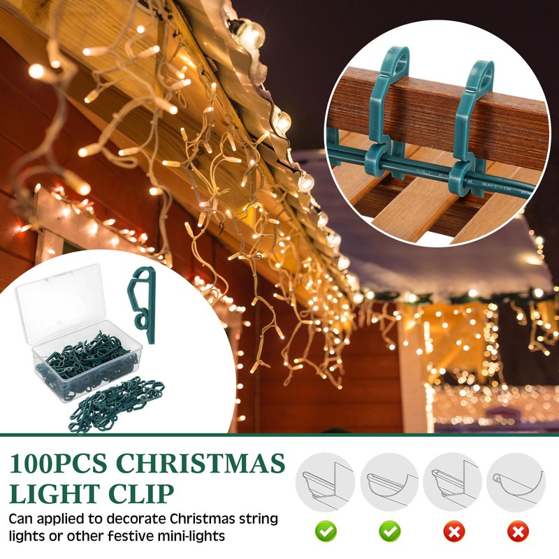 Yoojahow 109 Pcs SPT-2 50ft Christmas Electrical Wire with Female