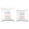 I am doing my thing, Bobby Fun Celebration Throw Pillow,