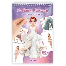 Sticker Dress Up Fashion Runway - Sticker Activity Book for Kids. Learn Girls Fashion Design with Stickers and Guides for Kids 5 and up. Little Designer Creativity Book