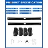 Wonderdriver 300lbs Roof Rack Cross Bars for Toyota 4Runner 2010-2024