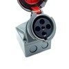 IEC 60309 Industrial Connector Socket, 4Pin 63Amp 380V-415V 3P+E 6H