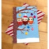 Handmade Christmas Owls in a Tree Holiday Cover Set 4
