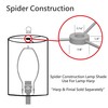 Aspen Creative 33024, Hardback Empire Transitional Spider Lamp Shade, Mushroom