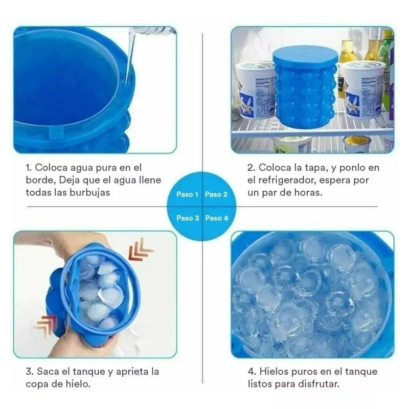 ML Mini Hielera De Silicona Para Cubos De Hielo Enfriador