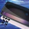 Anbzsign [2+2 Pack for Galaxy S24 5G Privacy Screen Protector