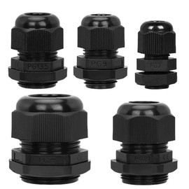 Aandxmok 96 Pcs Waterproof Cable Gland, PG7、PG9、PG13.5、PG21、PG29 Thread 3~25mm,waterproof wire grommet Strain Relief Cord Connectors