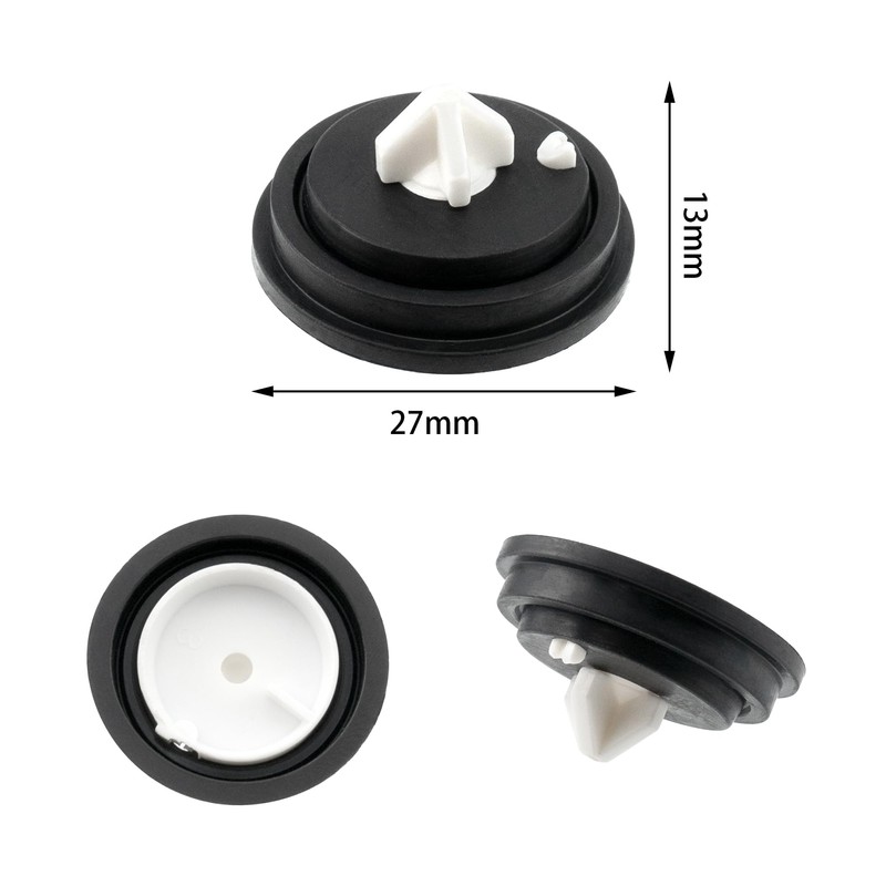 BlingKingdom 3 PCS Replacement Rubber Ball Valve Washers, 27mm Diameter