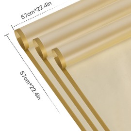 RUSPEPA 20 Sheets Flower Wrapping Paper, Waterproof Floral Bouquet Wrapping Paper, Florist Supplies Packaging Paper for Birthday, Party, Wedding and DIY Crafts - Blue