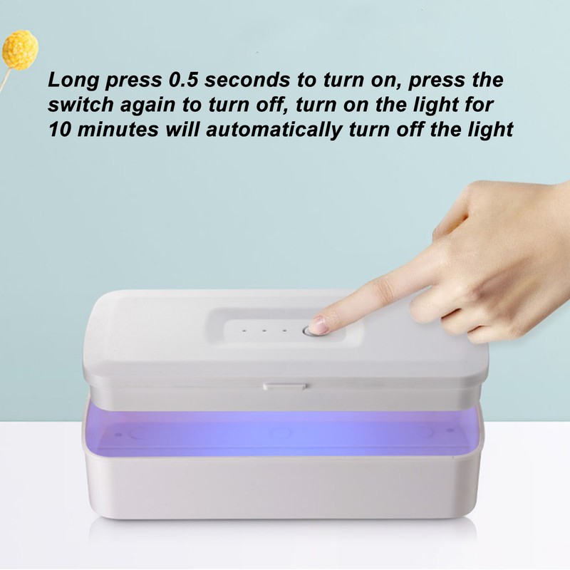 Ultraviolet Cleaning Box Dual USB Interface 360 Degree Cleaning 1200mAh