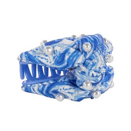 Lilly Pulitzer Colorful Hair Clip Claw, Twist Knot Clip for Fine Thick Curly or Straight Hair, Medium Hair Claw Clip, Cute Hair Clip for Women, Marble Swirl