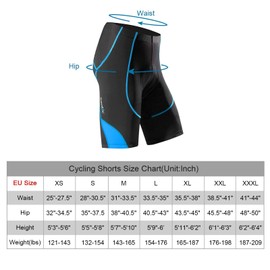 Santic Men's Cycling Shorts with Seat Padding Blue EU XXXL