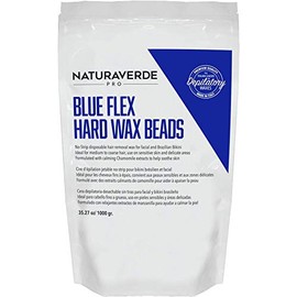 Natura Verde Pro Blue Hard Flex Wax Beads 35 oz. Bag
