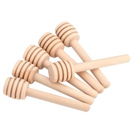 HoneySticks Paquete de 50 Palitos de Miel Individuales 3 Pulgadas - Cucharitas Desechables para Tarros de Miel, Té, Café y Postres - Ideal para Fiestas, Bodas y Eventos - Incluye Dispensador Gratis