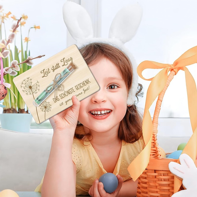RHQFDM Wooden Money Gift Packaging with Test Tubes, Wish Filler