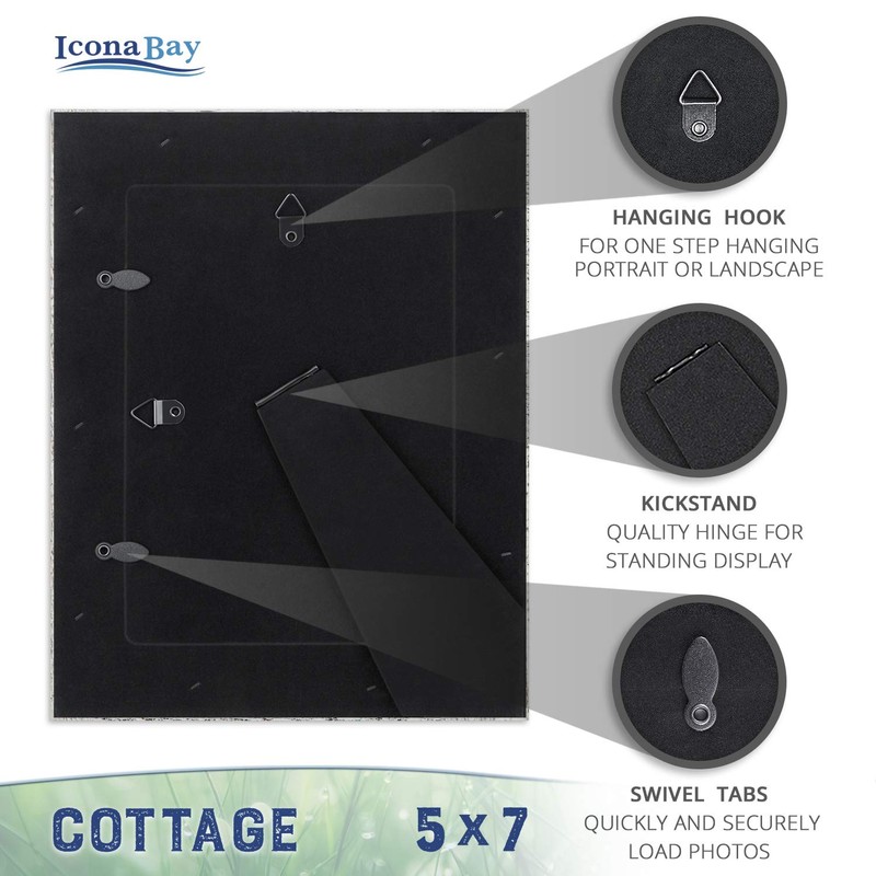 Icona Bay 5x7 (13x18 cm) Picture Frames (Creamery White, 6