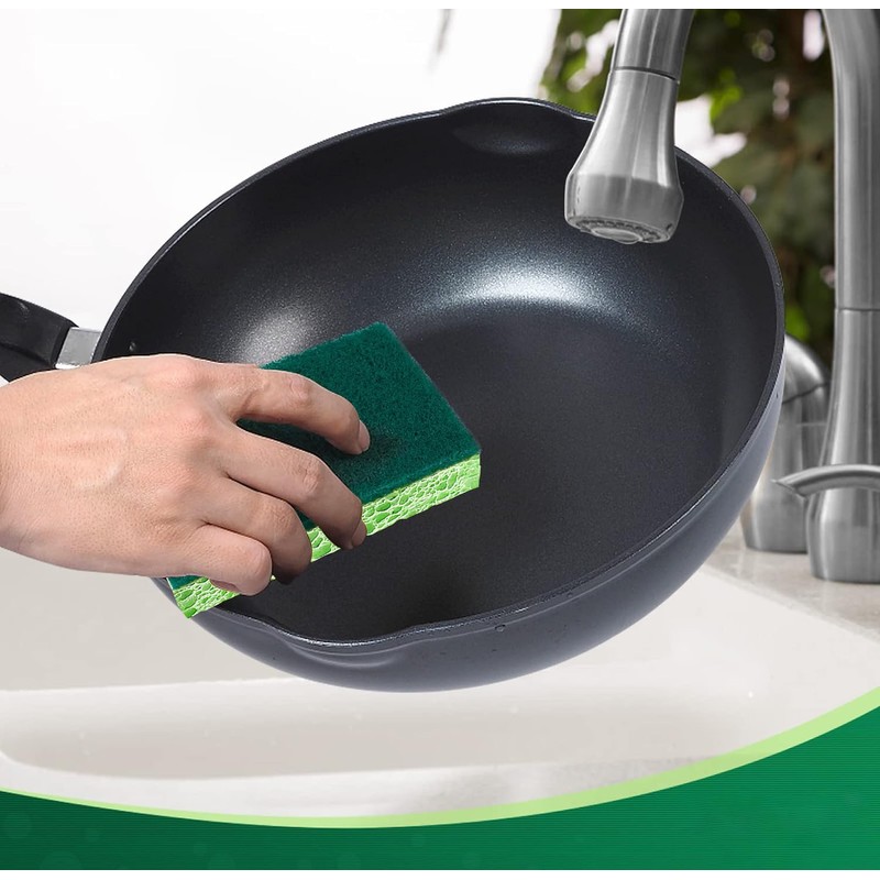 6 Pack Kitchen Cleaning Sponges Non-Scratch Dual-Sided Dish-washing & Cleaning