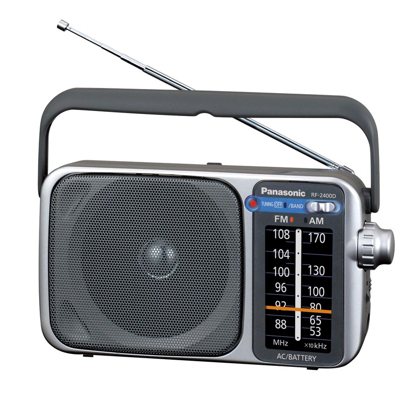 Panasonic Portable AM/FM Radio, Battery Operated Analog Radio, AC Powered,
