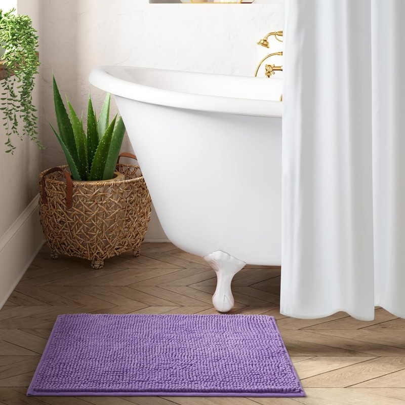Moonlight Bedding Bath Mat Non Slip Anti Mould - Chenille