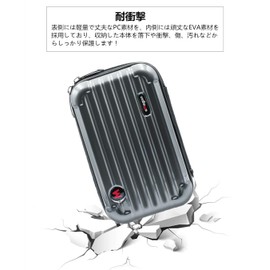 SHEAWA Insta360 Go 3/Go 3S Case, Storage Case, Shockproof Bag, Carrying Case, Waterproof and Splashproof, Includes Handstrap and Shoulder Strap, Can Hold Pivot Stands, Magnetic Pendants, Simple Clips,