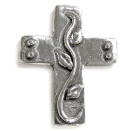 Basic Spirit Cross/Grace Pocket Token (Coin) Handcrafted Pewter Home Lead-Free CN-25