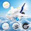 Airplane Toys for Toddlers, Friction Powered Toy Plane for Kids,