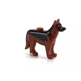 SIDAN Custom German Shephard Dog with  compatible with toy brick minifigures