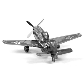 Fascinations Metal Earth MMS003 - 502498, Boeing P-51 Mustang, Construction Toy, 1 Metal Board, 14 Years and Up