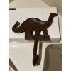 Unbranded Brontosaurus Dinosaur Wall Hook Cast Iron Rustic Coat Keys