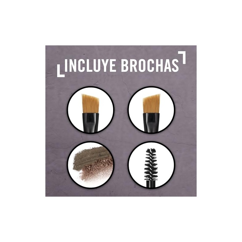 Rimmel Brow This Way Kit de escultura, 0.04 onzas, Café