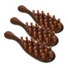 TOVINANNA 3pcs Wooden Scalp Combs Sandalwood Hair Massage Tool for