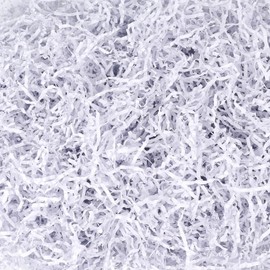 VGOODALL 2LB Crinkle Cut Paper, White Shredded Confetti Paper for Gift Basket Filling Christmas Wedding Anniversary Party Gift Box Filler Stuffing