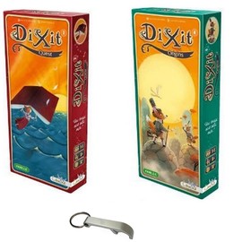 Dixit Extensions Pack of 2: Origins + Quest + 1 Blumie Bottle Opener