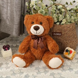 Tezituor Bulk Teddy Bear Baby Shower, 10 Packs Small Teddy Bear Stuffed Animals in Bulk,13.5" Small Stuffed Bears Plush for Wedding,Birthday,Christmas, Party Decorations, Valentine's Day  #BlackFriday #Christmas:_Brown-1pack