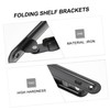 Tofficu 2pcs Heavy Duty Folding Shelf Brackets Wall Support for