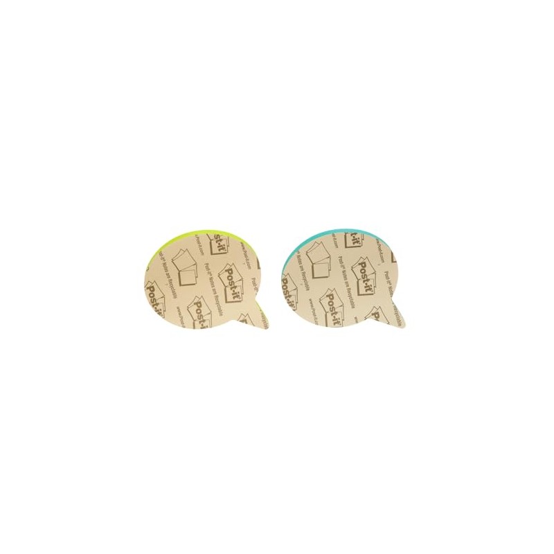 3M Post-it Notas Adhesivas Burbuja con 2 Blocks, 75 Hojas