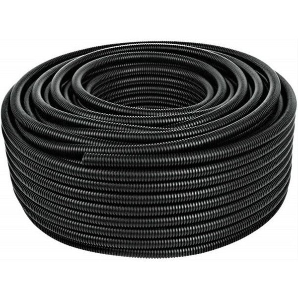 20 Ft 1/2" Split Wire Loom Conduit Polyethylene Tubing Black