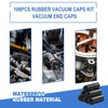 108PCS Vacuum Caps Assortment, Vacuum Plugs Hose End Cap, Rubber