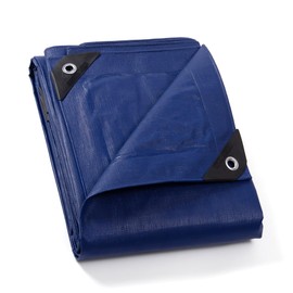 GUARD SHIELD Heavy Duty Matte Blue Tarp Waterproof 12x20 Feet Large UV Resistant Tarps Cover Outdoor 11mil