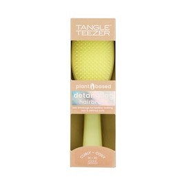 Tangle Teezer Plant-Based Ultimate Detangler Brush, Dry & Wet Hair Brush, Eliminates Knots & Reduces Breakage for Curly to Coily, 3C to 4C Hair Types, Pastel Yellow