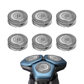 6P SH71/52 Replacement Head Compatible with Series 7000 and 5000 ，Upgraded SH71/52 Compatibility Double Blades for 7000 Replacement Heads.