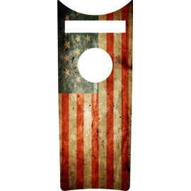 Kustom Cycle Parts Aftermarket Rustic American Flag Plastic Dash Panel Console Insert! Compatible with 2008-2023+ Harley Davidson Road King Dash