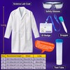 UNGLINGA Kids Lab Coat Doctor Scientist Costume with Science Goggles
