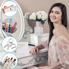 Translucent Pouch Set (60 pcs) - Waterproof Frosted Zipper Pouches with Pull Ring, Drawer Organizer, Packing Bags, Cash Envelopes, File Documents, Pencil Cases (4"x4", 7"x4", 9.8"x5.5", with Labels)