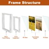 Egofine 2 Pack 5x7 Rotating Floating Picture Frames,Double-Sided Display with
