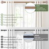 HTZON Wood Boho Curtain Rods for Windows:Wooden Farmhouse Decorative Curtain