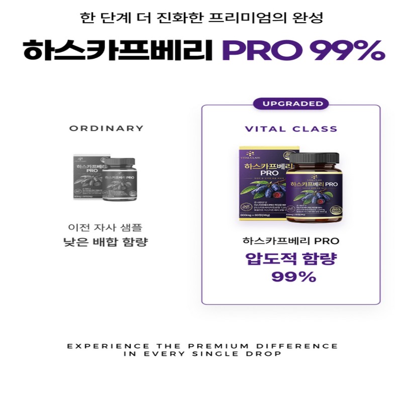 바이탈클래스 유기농 하스카프베리 동결건조 c3g 안토시아닌, 60정, 2개 Vital Class