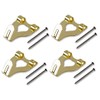 Merriway BH04782 (10 Pcs) EB Brass Plated Double No. 3