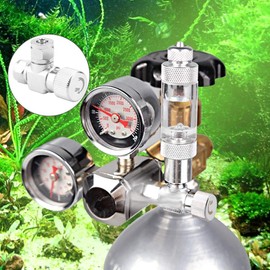 Duokon Aquarium Needle Valve, CO2 Pin Valve, Fluval CO2 Airline Adjustable Valve, CO2 Regulator, Bubble Counter, Aquarium Accessories for Aquarium System, Durable Household Tool