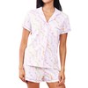 Zelbuck Womens Y2k Preppy Pajamas Set, 2 Piece Button Down